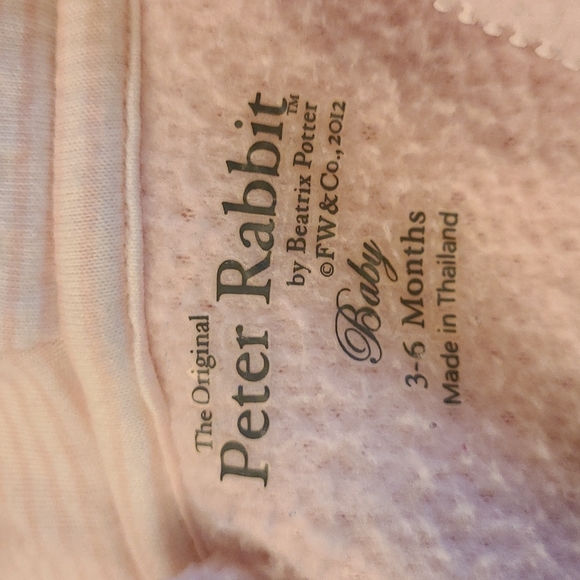 Peter Rabbit Baby light pink hooded bunting suit - Picture 3 of 5